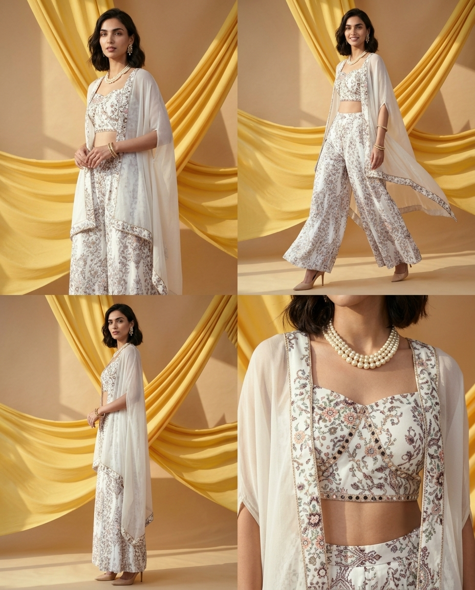 Classy Elegant Most Loved Designer Indo-western wear set For Women