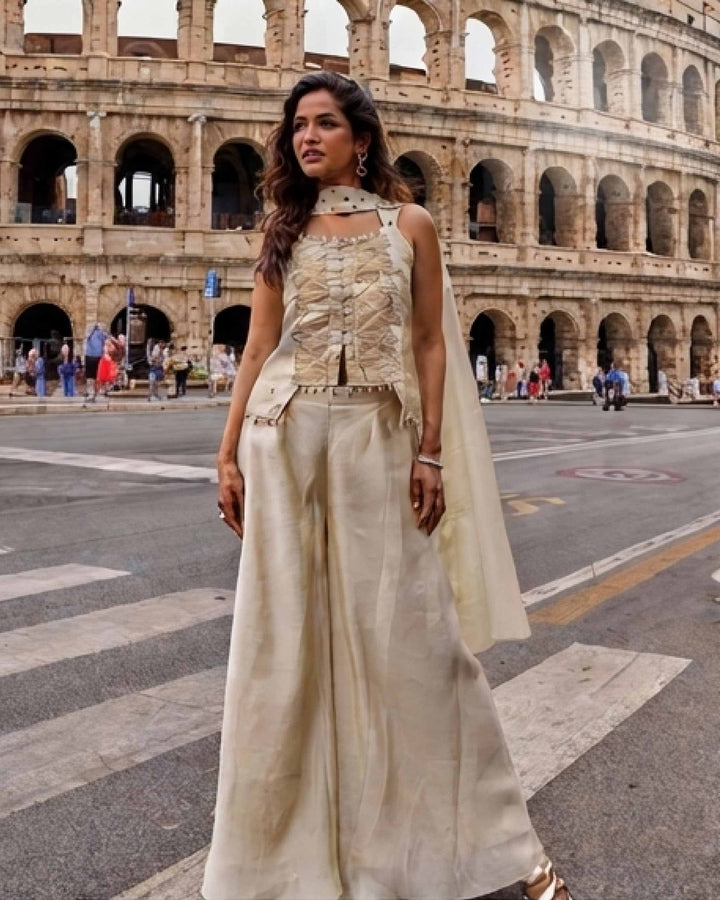 Classy Elegant Most Loved Designer Fusion Wear set For Women