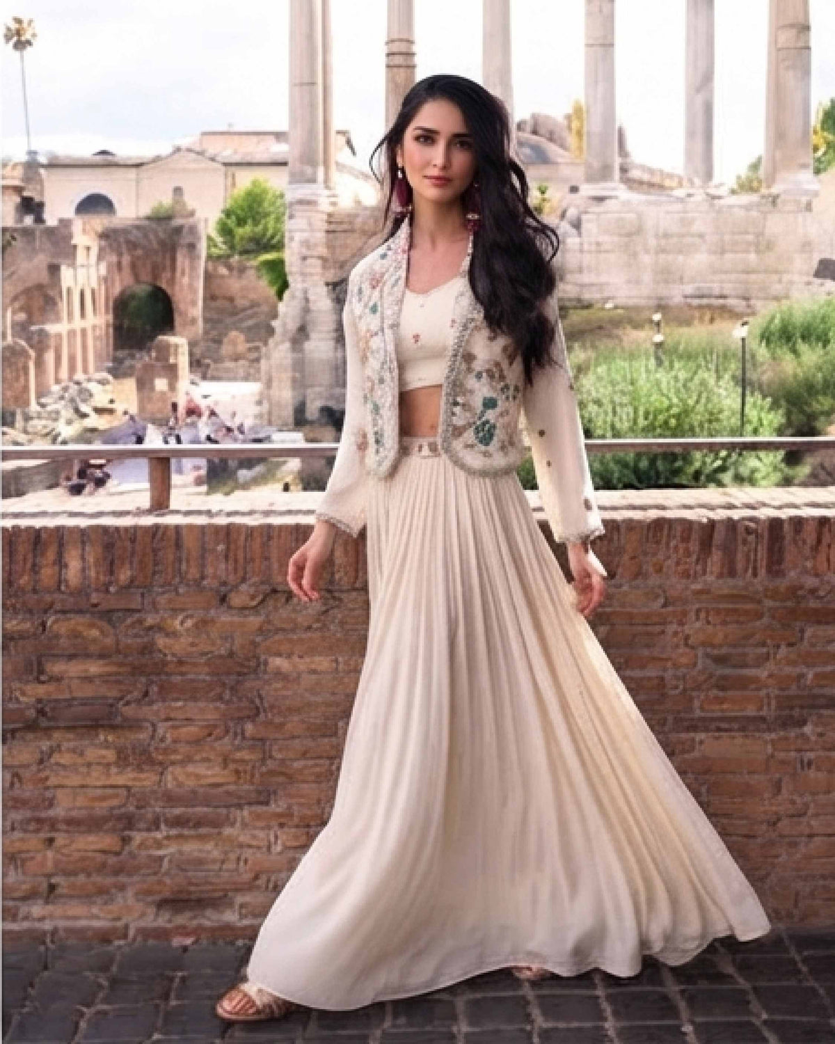 Classy Elegant Most Loved Designer Fusion Wear set For Women
