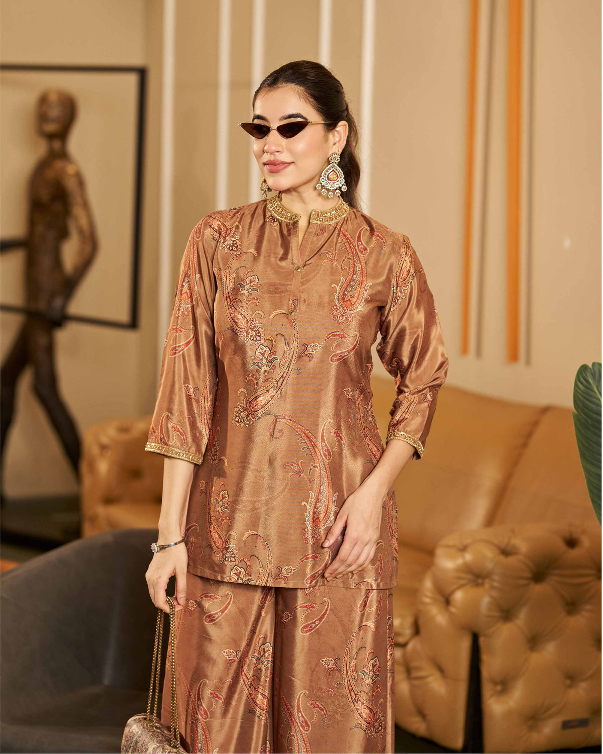Classy Elegant Most Loved Designer Co-ord set For Women