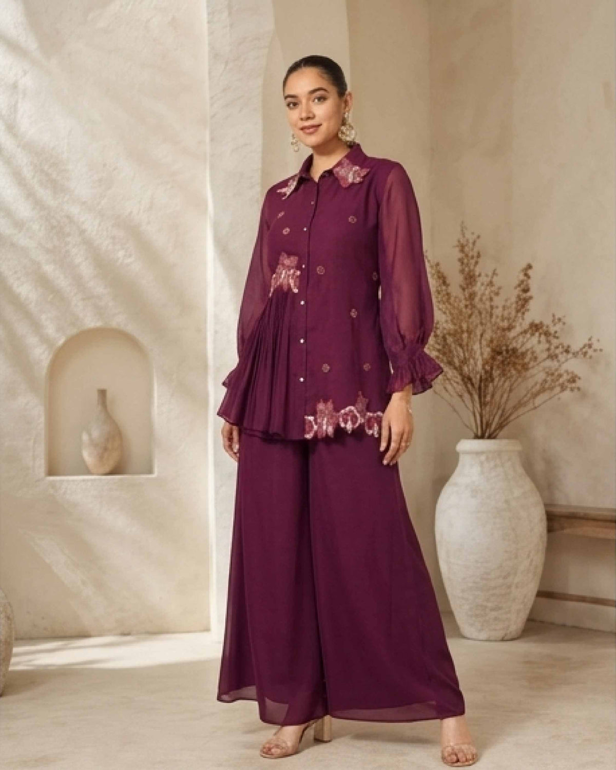 Classy Elegant Most Loved Designer Co-ord set For Women