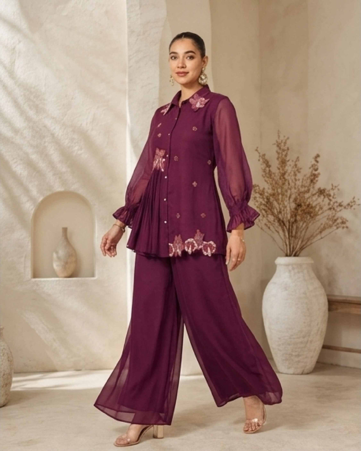 Classy Elegant Most Loved Designer Co-ord set For Women