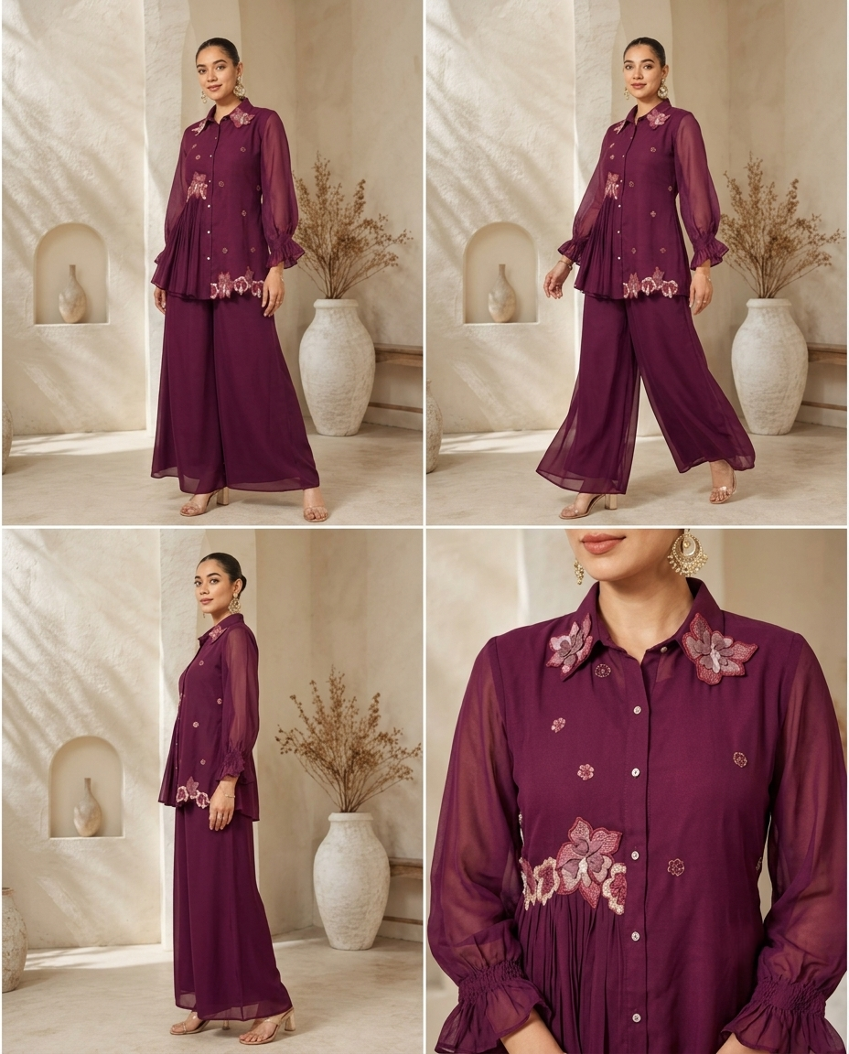 Classy Elegant Most Loved Designer Co-ord set For Women