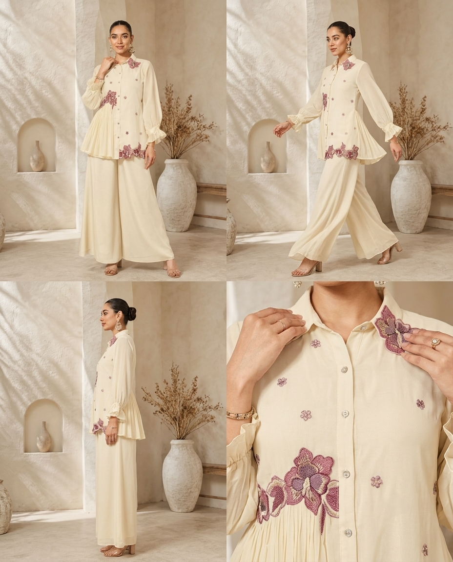 Classy Elegant Most Loved Designer Co-ord set For Women