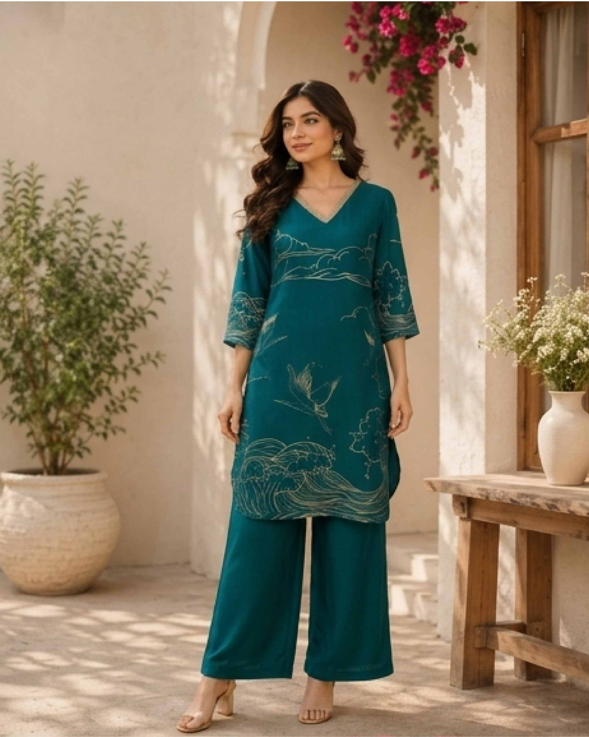 Classy Elegant Most Loved Designer Co-ord set For Women