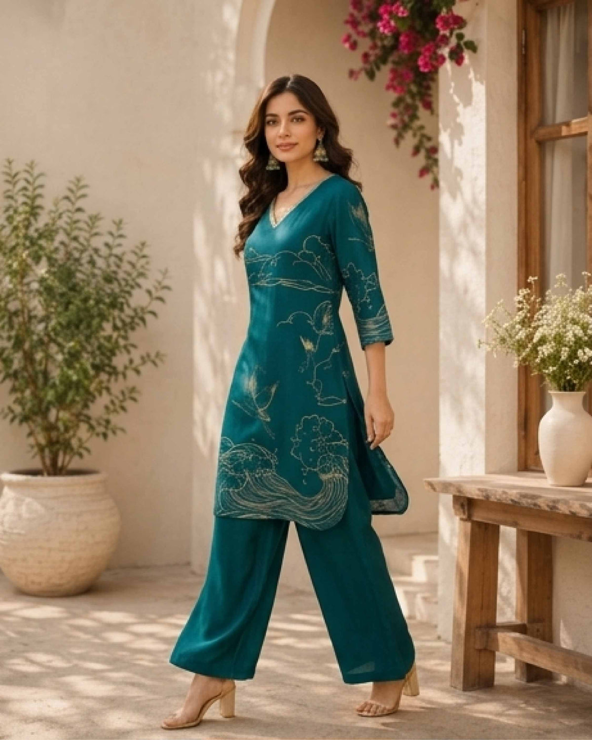 Classy Elegant Most Loved Designer Co-ord set For Women