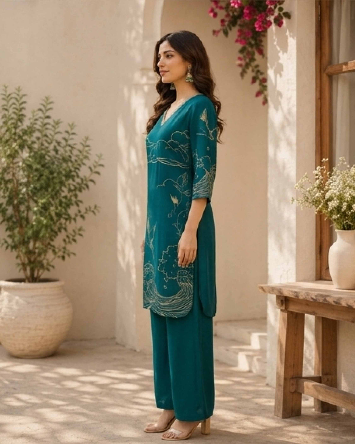 Classy Elegant Most Loved Designer Co-ord set For Women