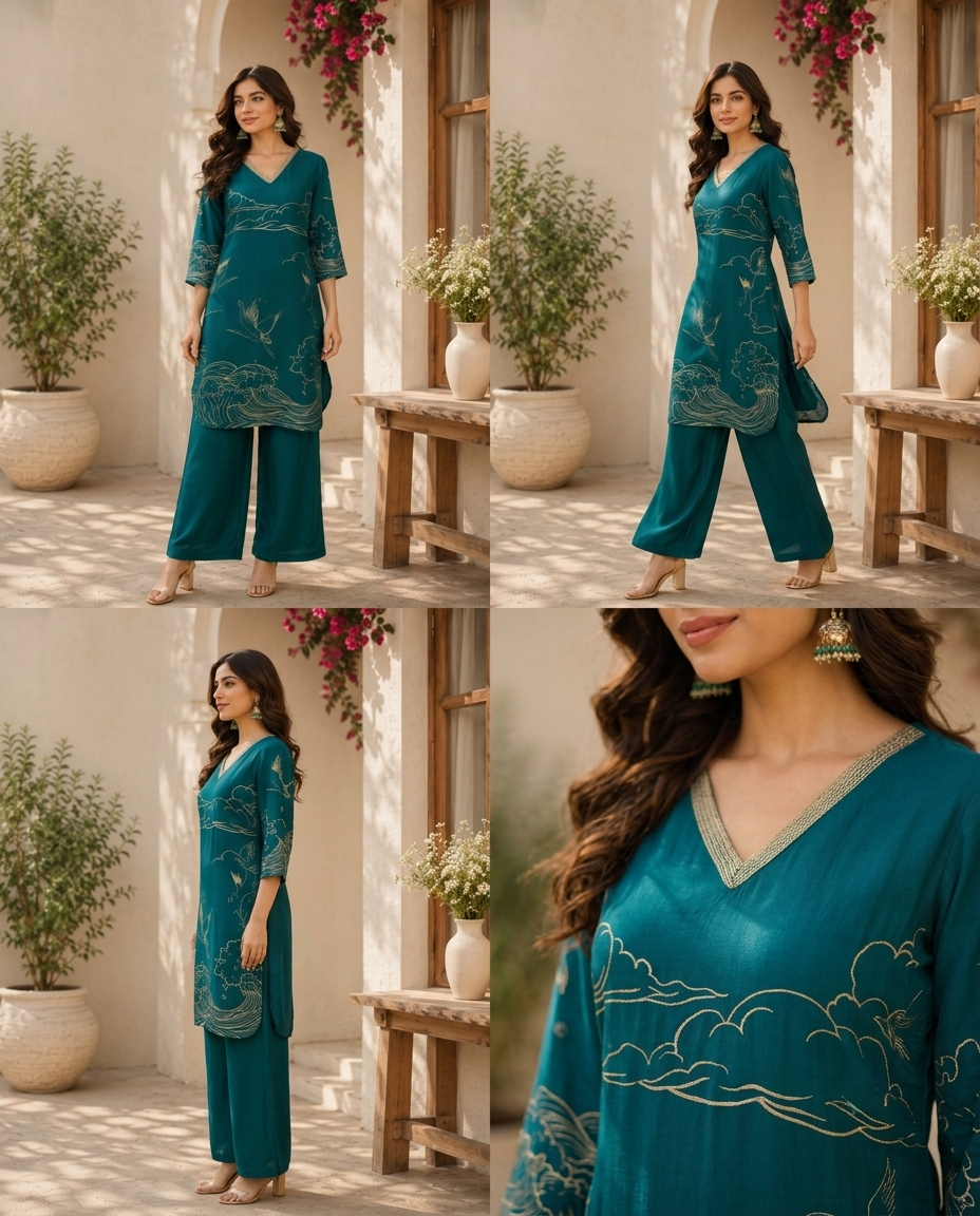 Classy Elegant Most Loved Designer Co-ord set For Women