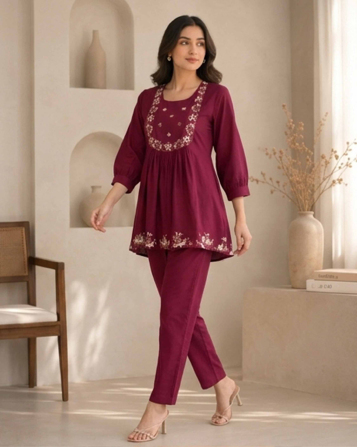 Classy Elegant Most Loved Designer Co-ord set For Women