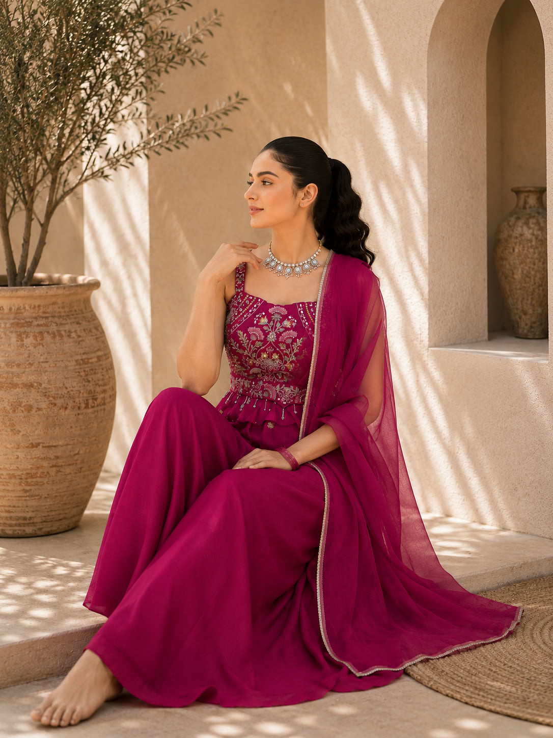 Classy Elegant Most Loved Designer Indo-western wear set For Women