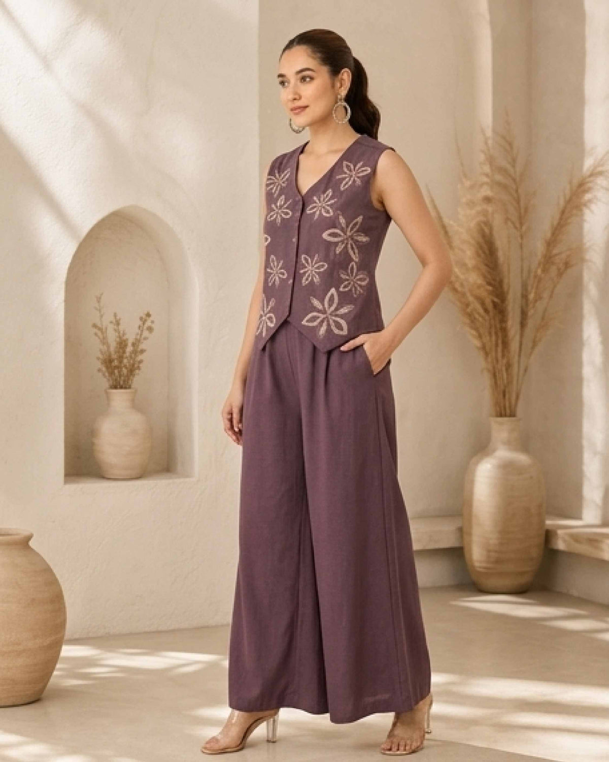 Classy Elegant Most Loved Designer Co-ord set For Women