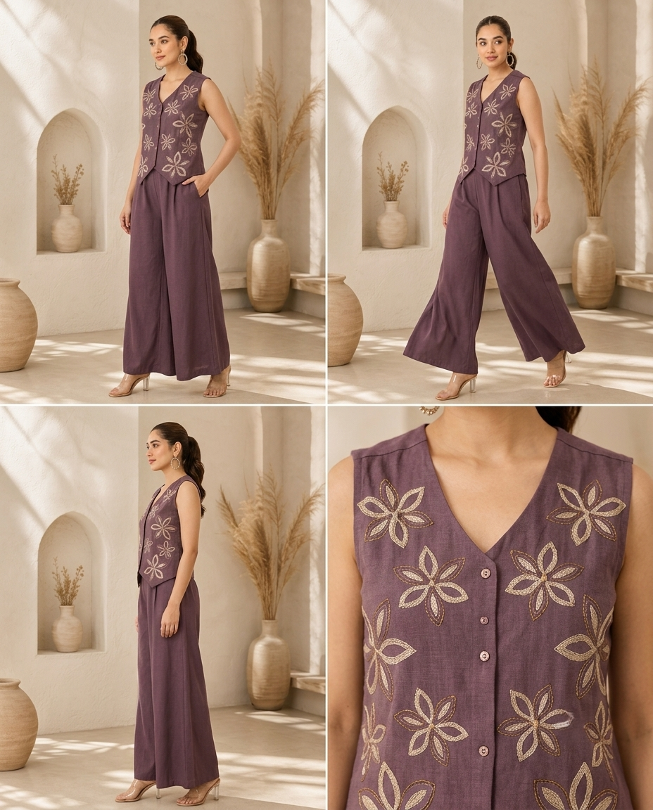 Classy Elegant Most Loved Designer Co-ord set For Women