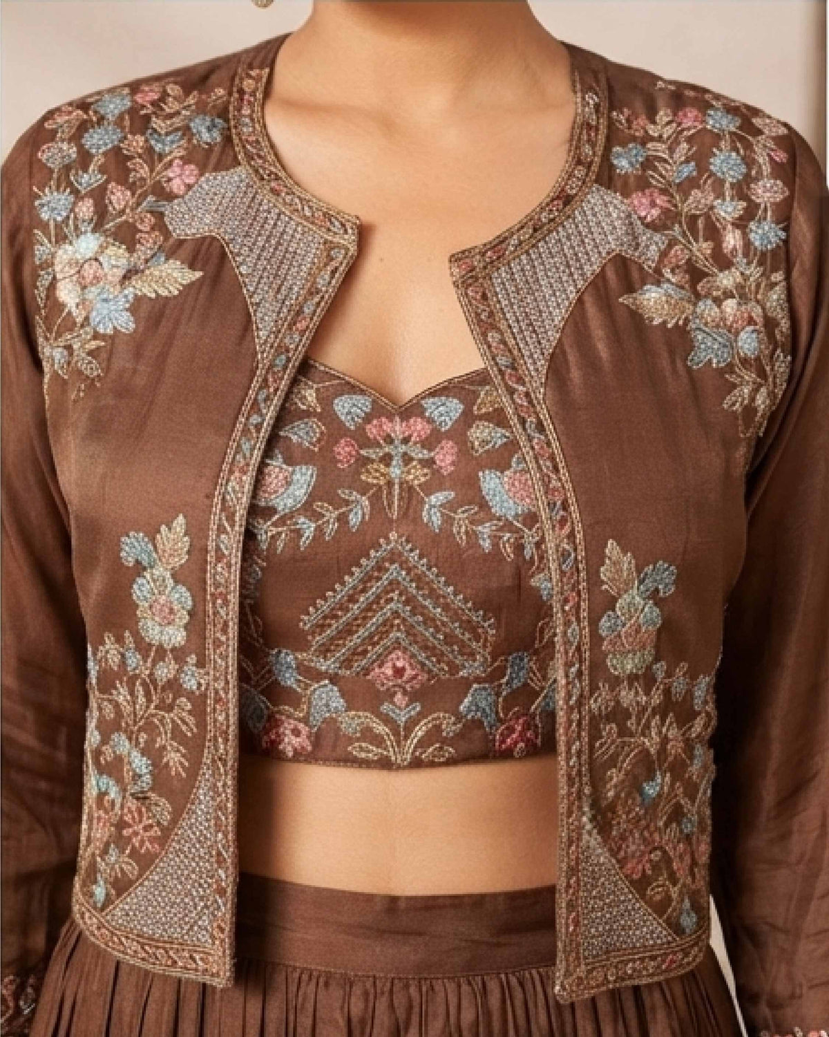 Classy Elegant Most Loved Designer Fusion Wear set For Women