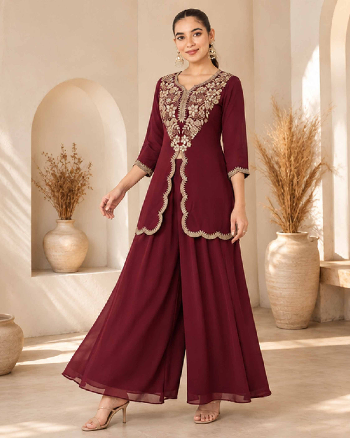 Classy Elegant Most Loved Designer Indo-western wear set For Women