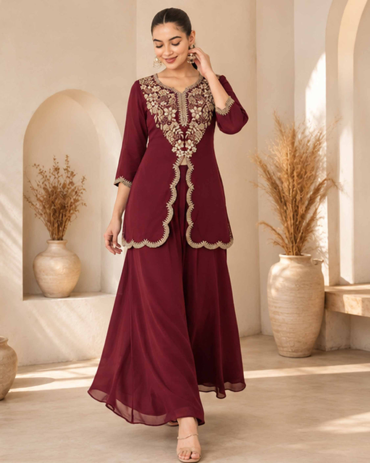 Classy Elegant Most Loved Designer Indo-western wear set For Women