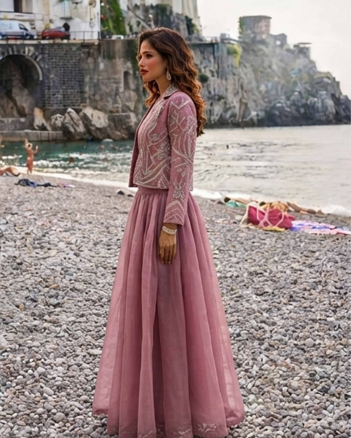Classy Elegant Most Loved Designer Fusion Wear set For Women