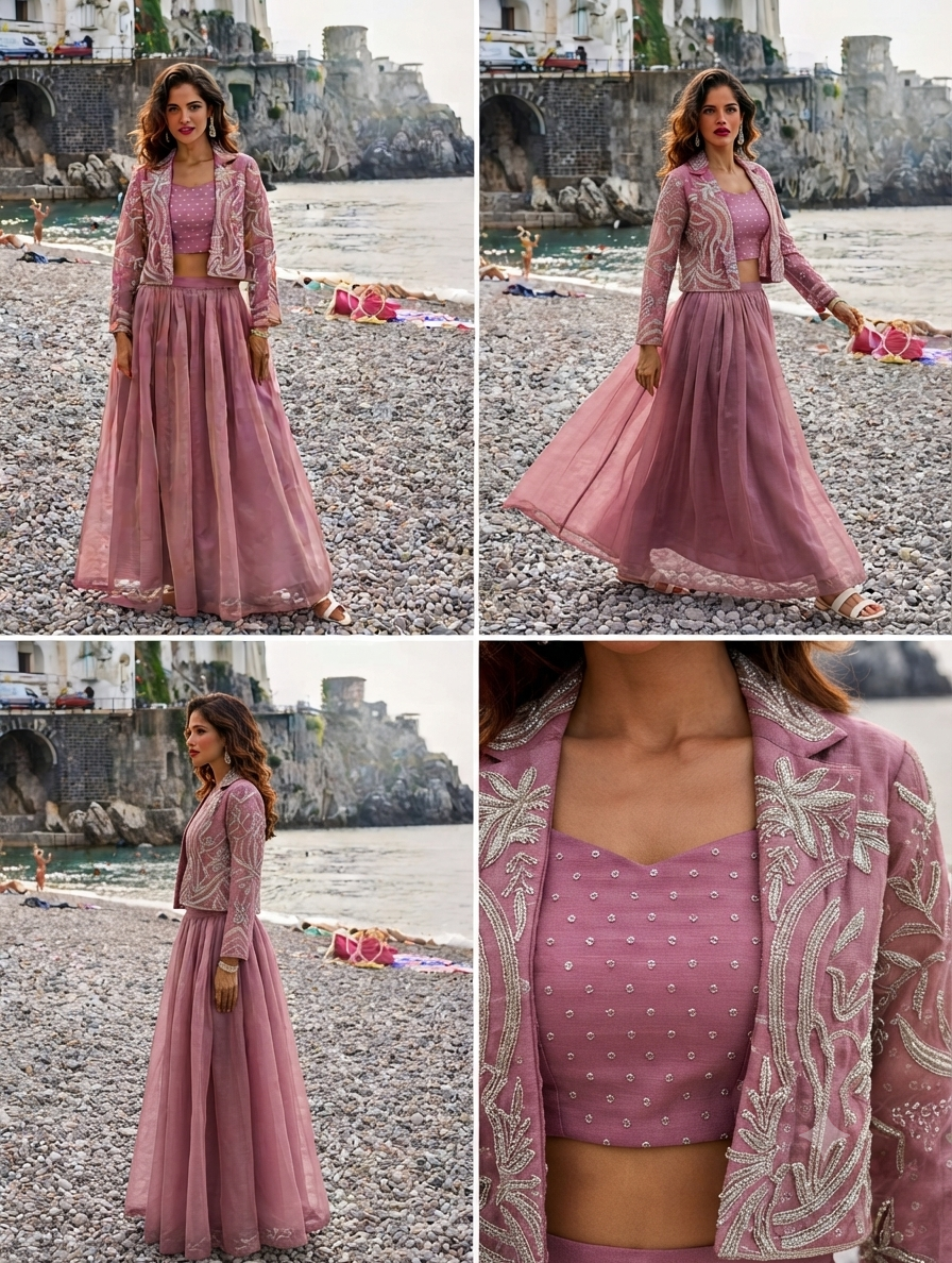 Classy Elegant Most Loved Designer Fusion Wear set For Women
