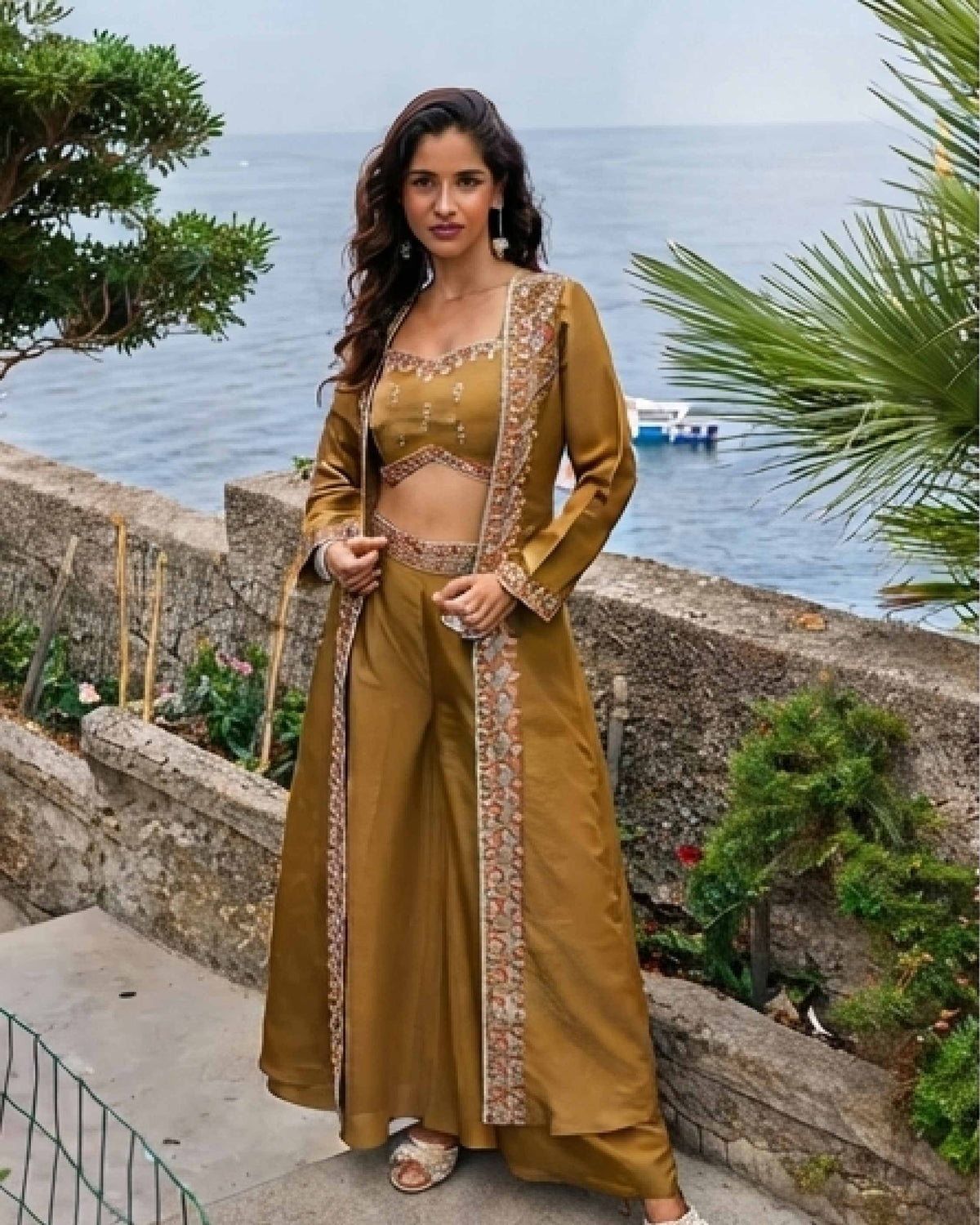 Classy Elegant Most Loved Designer Fusion Wear set For Women