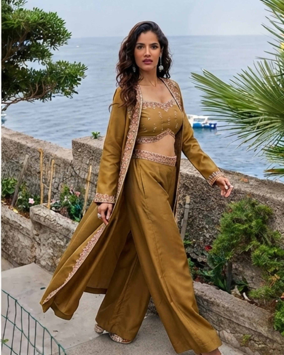 Classy Elegant Most Loved Designer Fusion Wear set For Women