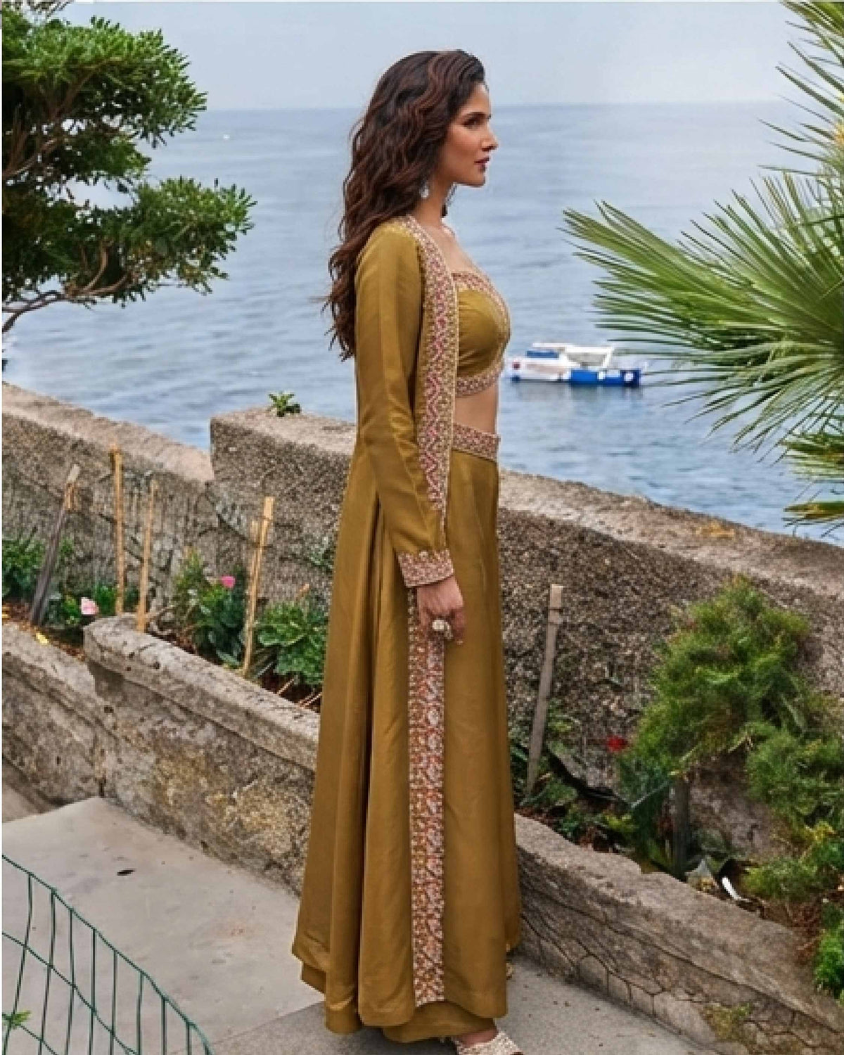 Classy Elegant Most Loved Designer Fusion Wear set For Women