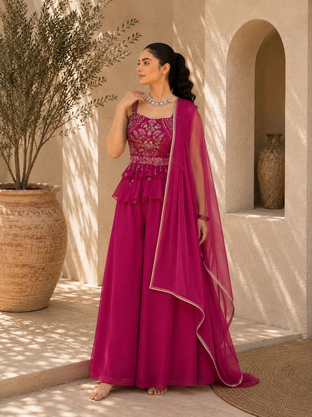Classy Elegant Most Loved Designer Indo-western wear set For Women