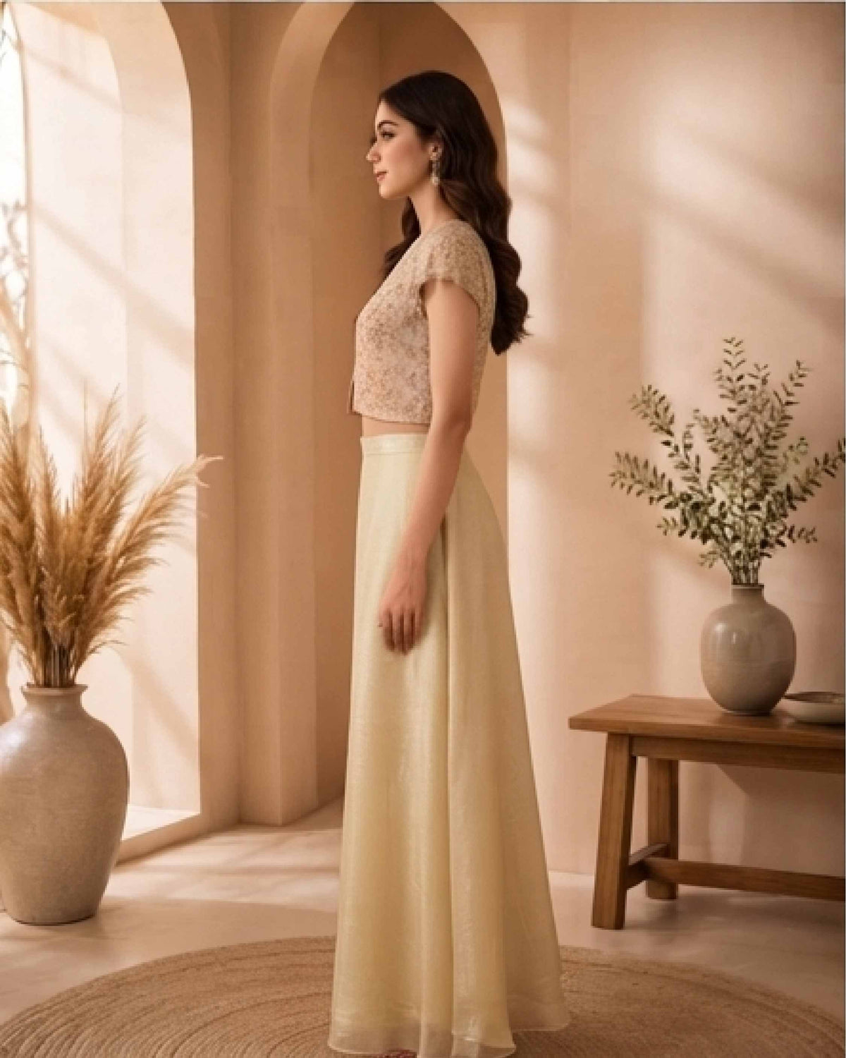 Classy Elegant Most Loved Designer Fusion Wear set For Women