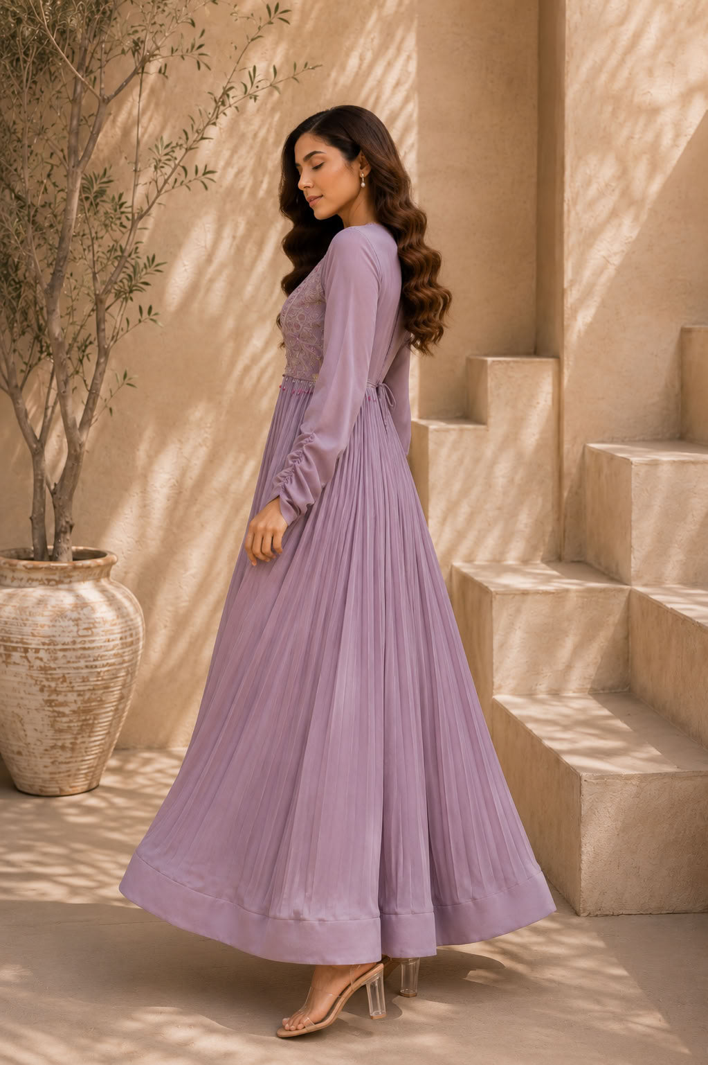 Classy Elegant Most Loved Designer Fusion Wear set For Women