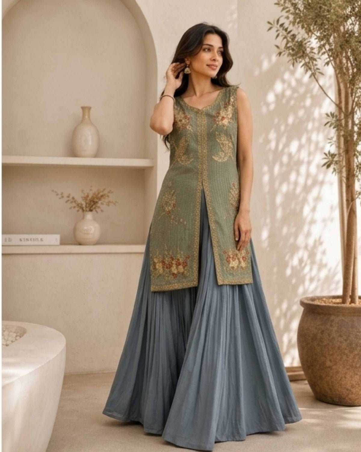 Classy Elegant Most Loved Designer Co-ord set For Women