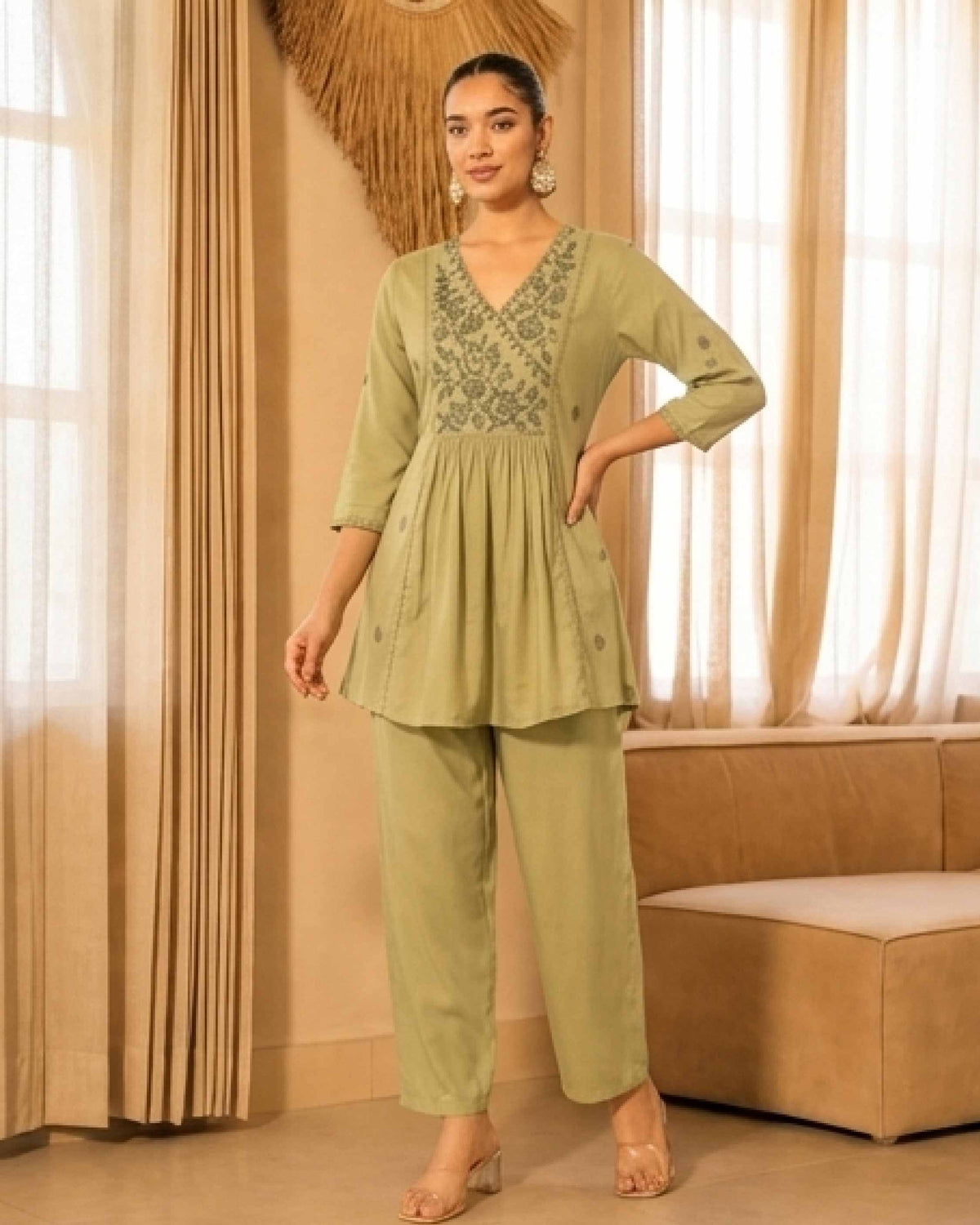 Classy Elegant Most Loved Designer Co-ord set For Women