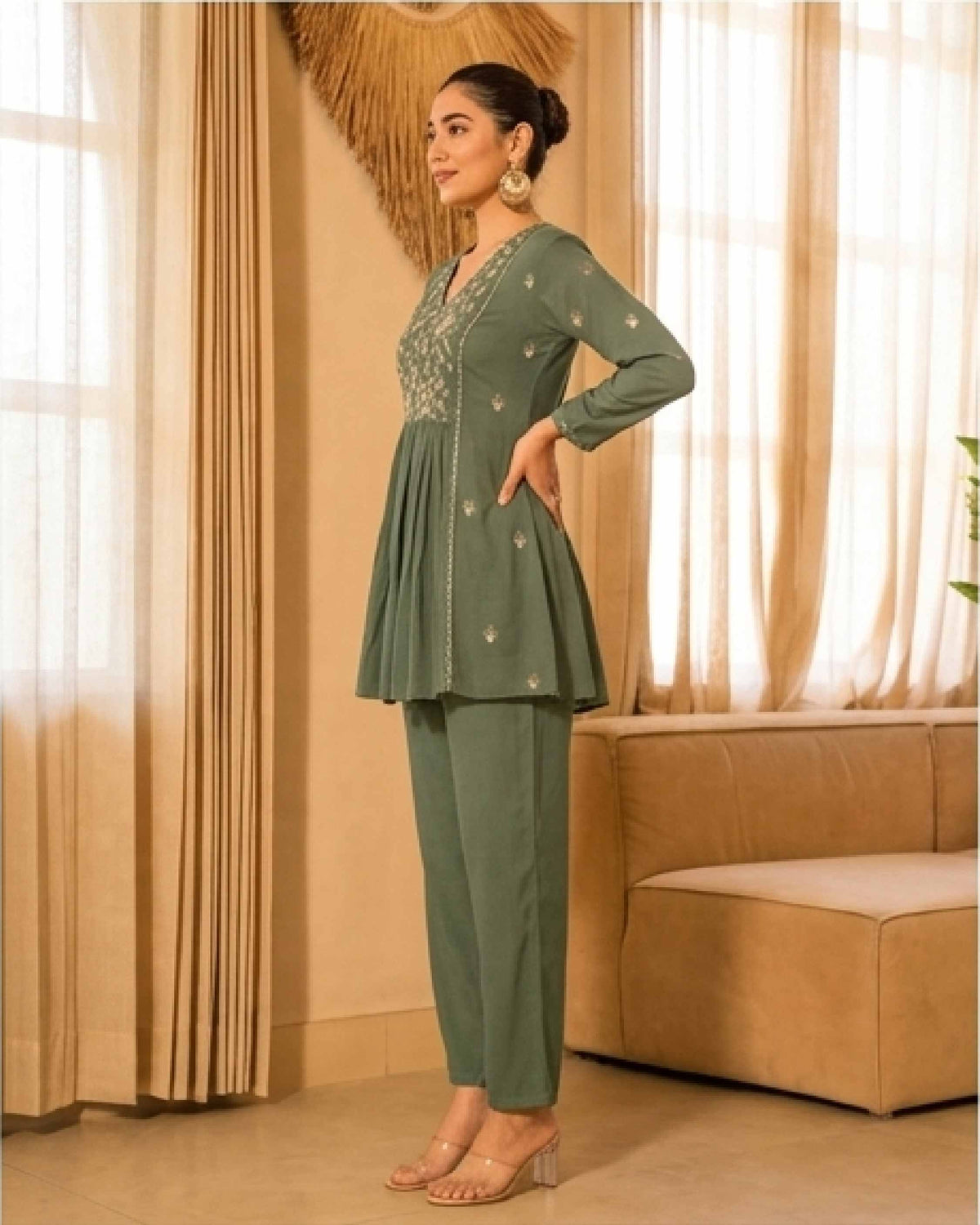 Classy Elegant Most Loved Designer Co-ord set For Women
