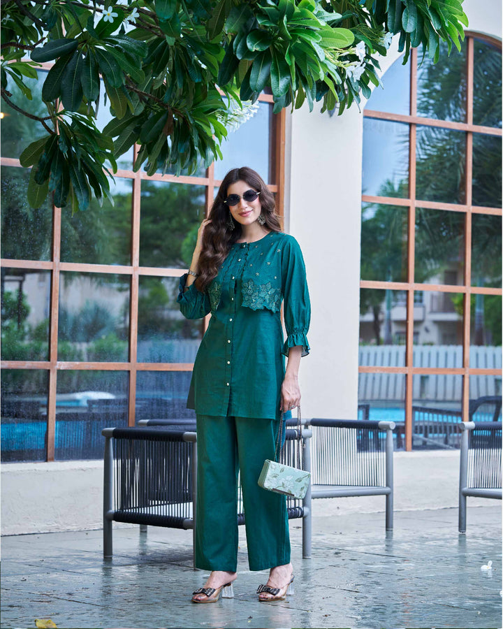 Classy Elegant Most Loved Designer Co-ord set For Women