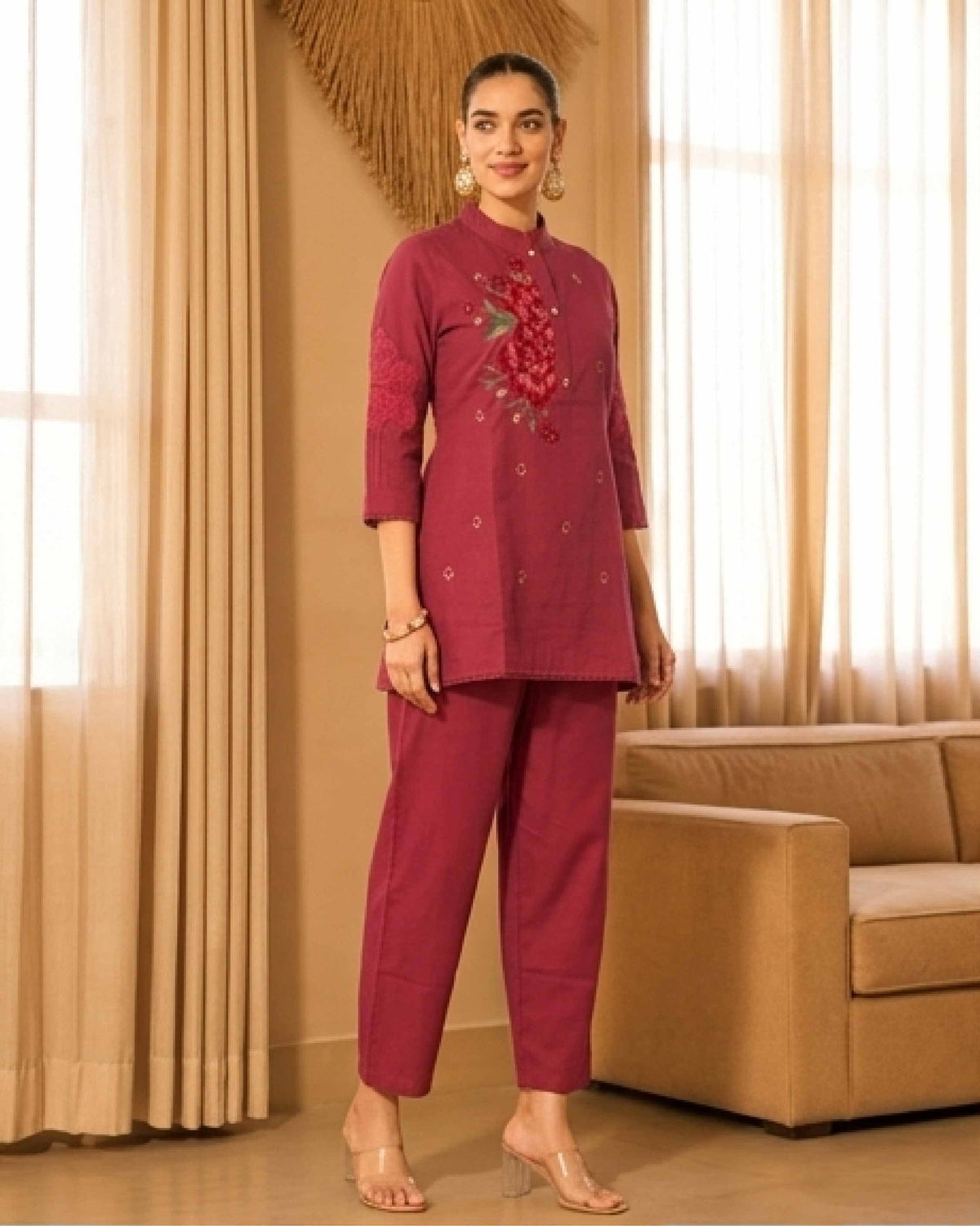 Classy Elegant Most Loved Designer Co-ord set For Women