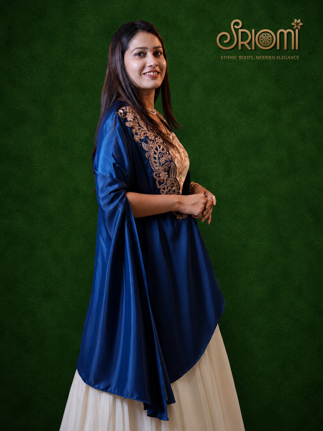 Designer Shrug & Flared Skirt Set