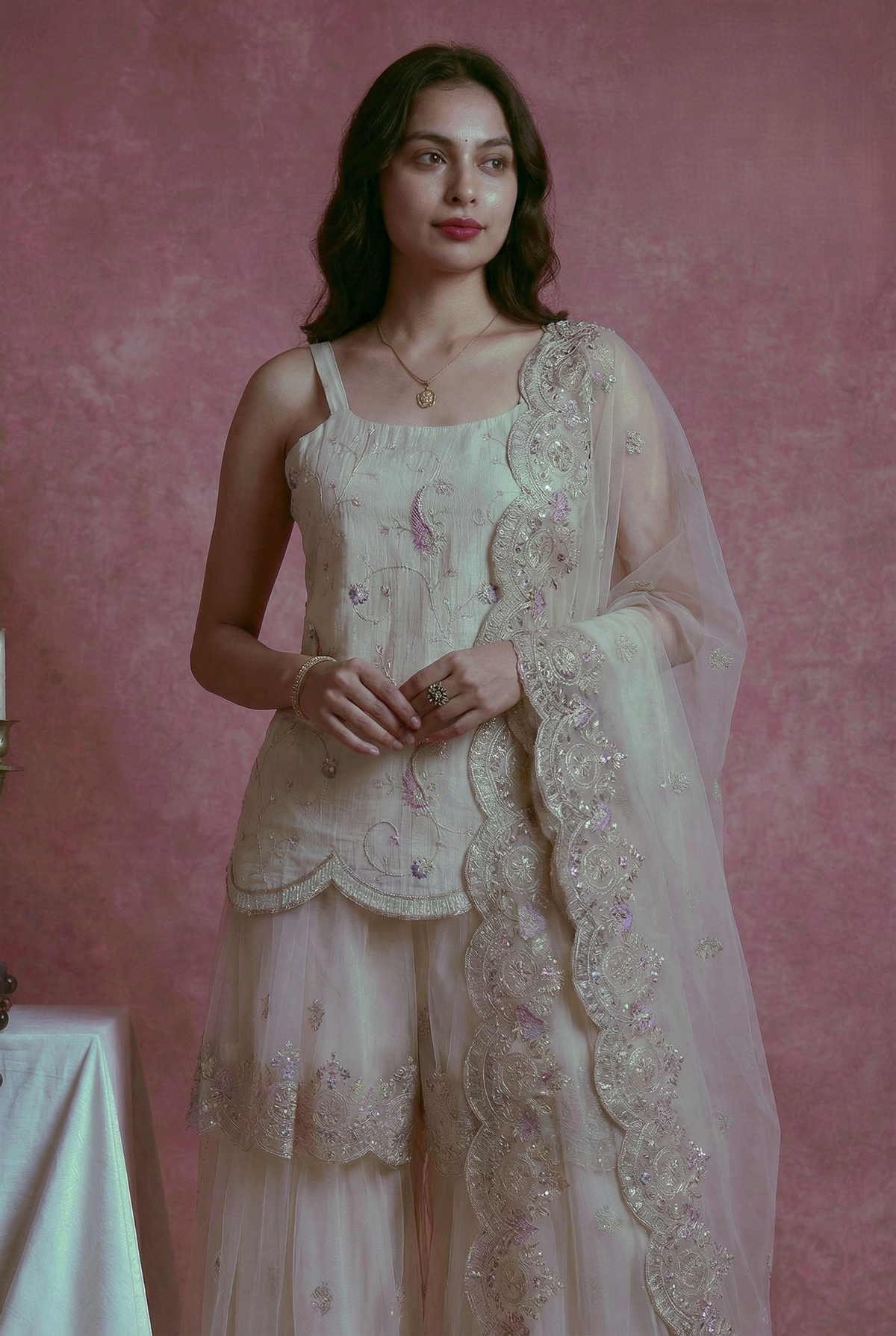 Classy Elegant Most Loved Designer Fusion Wear set For Women