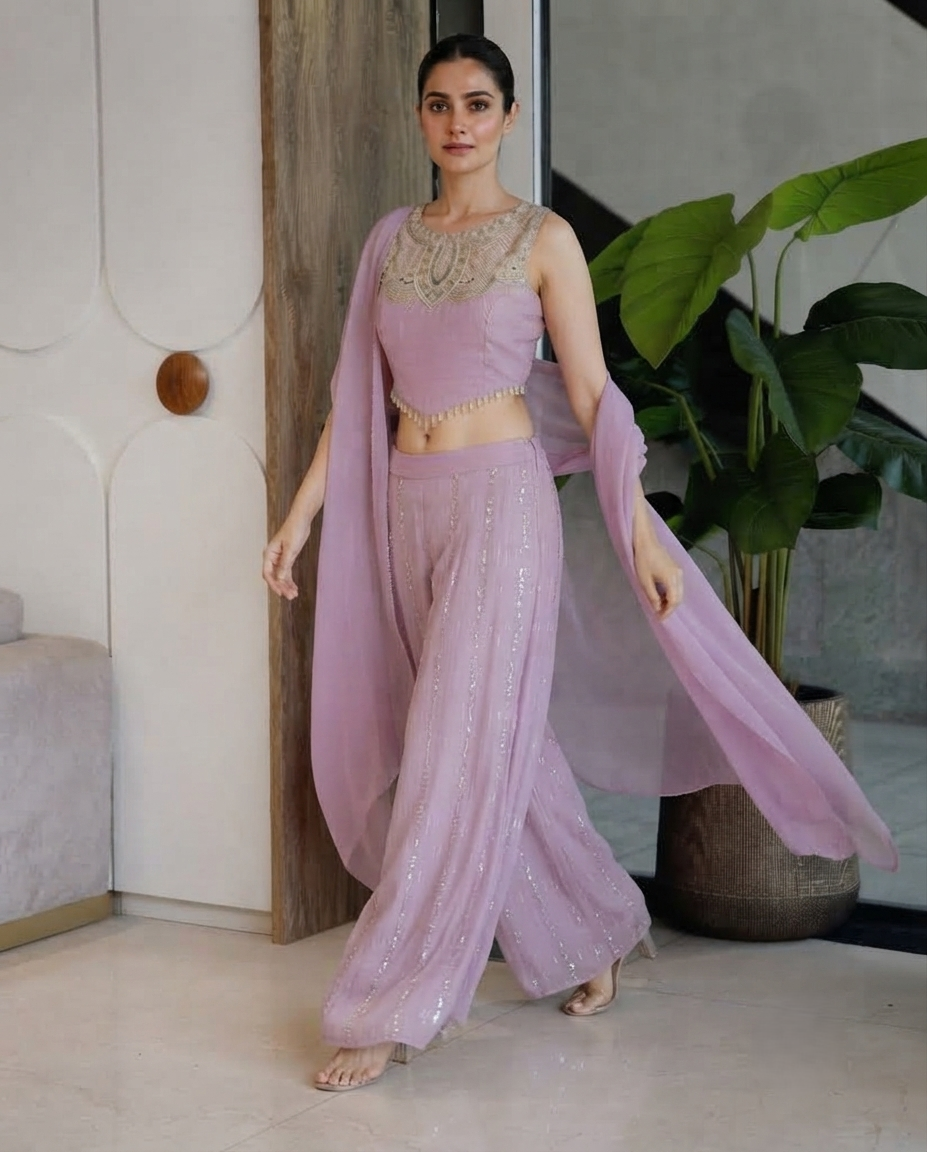 Classy Elegant Most Loved Designer Indo-western wear set For Women