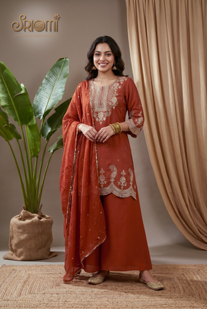 wedding wear salwar suit with sequence work