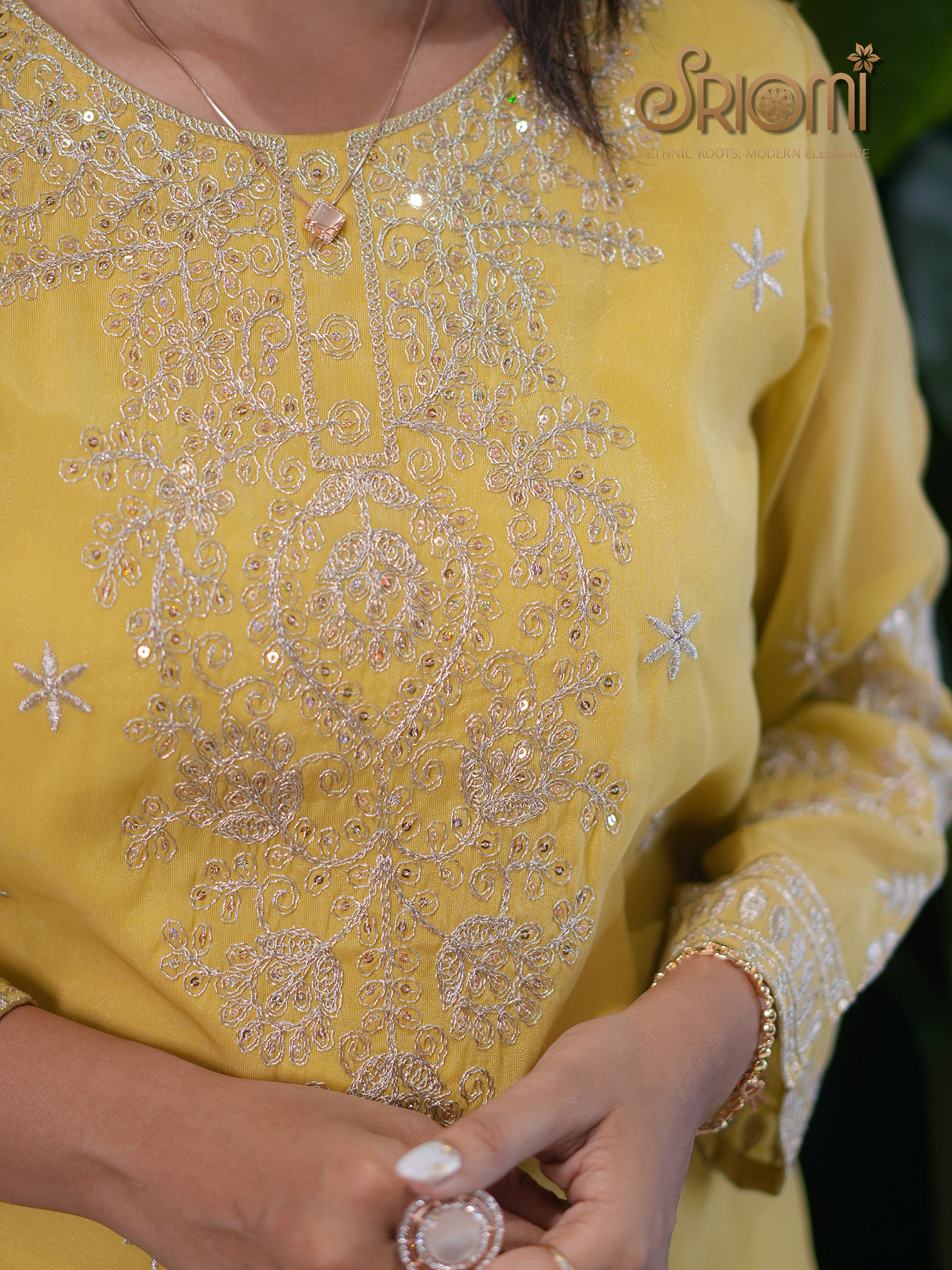 Kurta Palazzo Set with Dupatta
