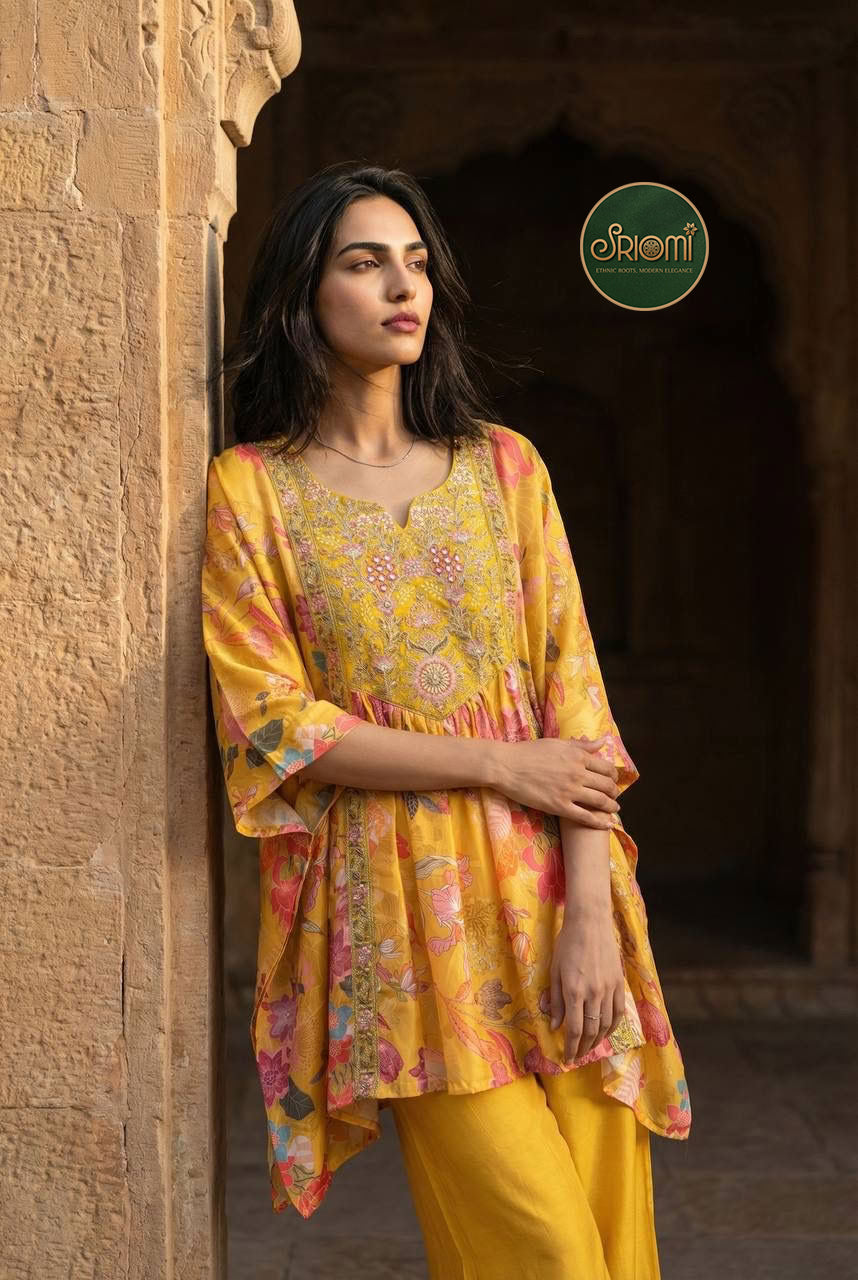 CO-ORD SET- Heavy Natural Crepe