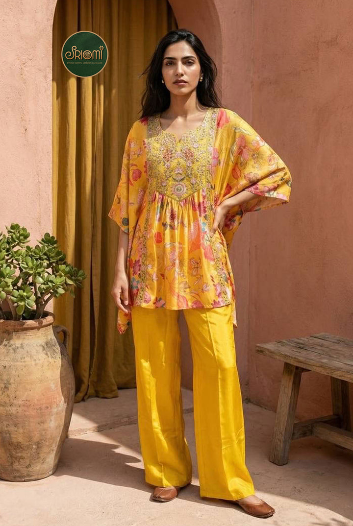 CO-ORD SET- Heavy Natural Crepe
