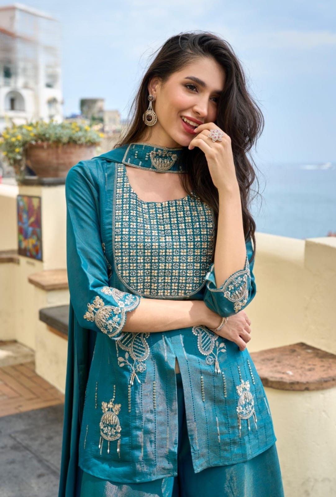 Classy Elegant Most Loved Designer Indo-western wear set For Women